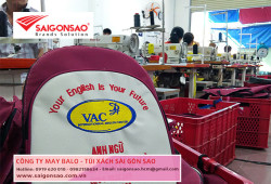Xưởng sản xuất balo trung tâm ngoại ngữ giá rẻ