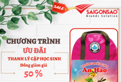 Thanh lý cặp học sinh giảm 50% giá niêm yết